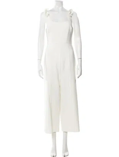 Pre-owned Likely Square Neckline Jumpsuit In White