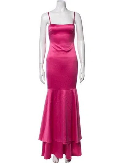 Pre-owned Likely Square Neckline Long Dress W/ Tags In Pink