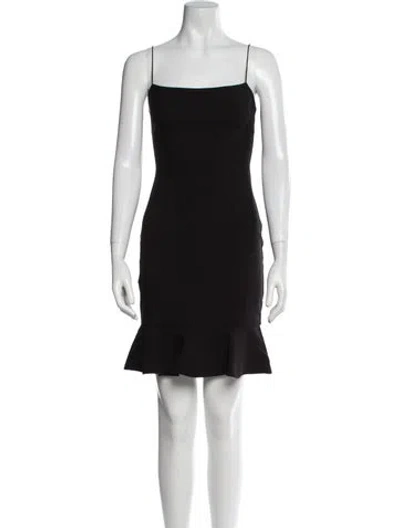 Pre-owned Likely Square Neckline Mini Dress In Black