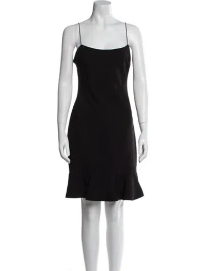 Pre-owned Likely Square Neckline Mini Dress In Black