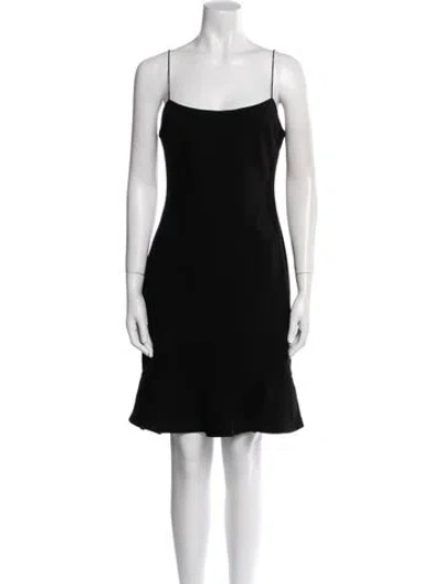 Pre-owned Likely Square Neckline Mini Dress In Black