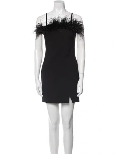 Pre-owned Likely Square Neckline Mini Dress In Black