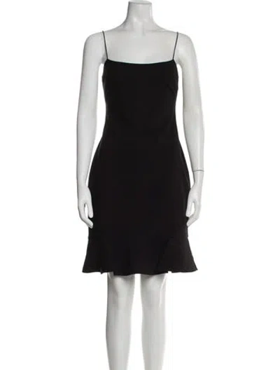 Pre-owned Likely Square Neckline Mini Dress In Black