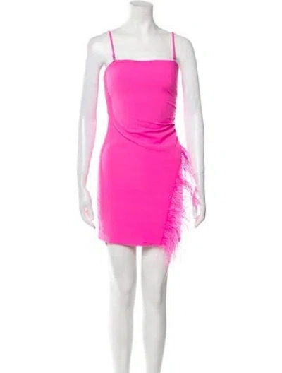 Pre-owned Likely Square Neckline Mini Dress In Pink