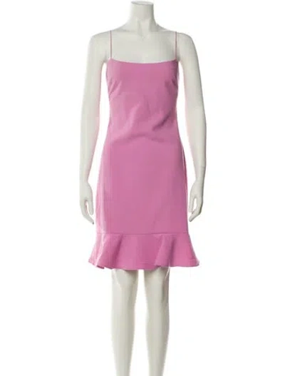 Pre-owned Likely Square Neckline Mini Dress In Pink