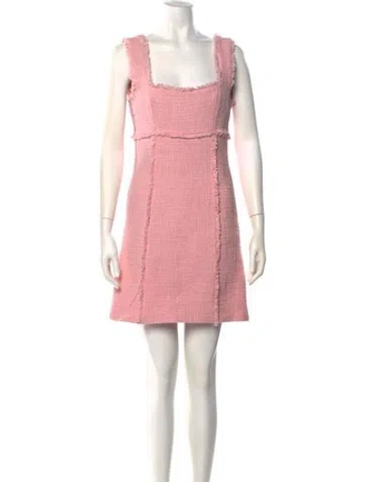 Pre-owned Likely Square Neckline Mini Dress In Pink