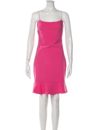 Pre-owned Likely Square Neckline Mini Dress In Pink