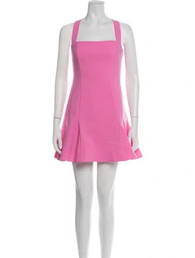 Pre-owned Likely Square Neckline Mini Dress In Pink