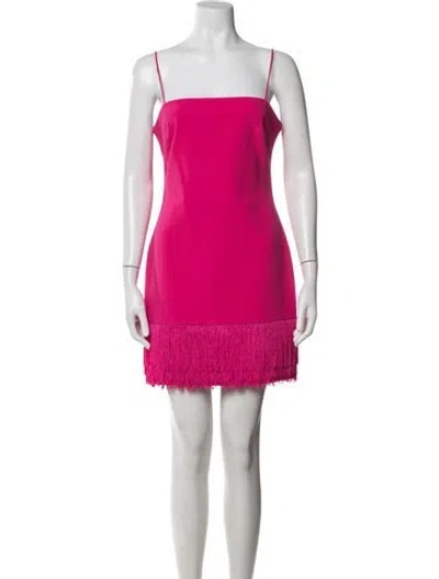 Pre-owned Likely Square Neckline Mini Dress In Pink