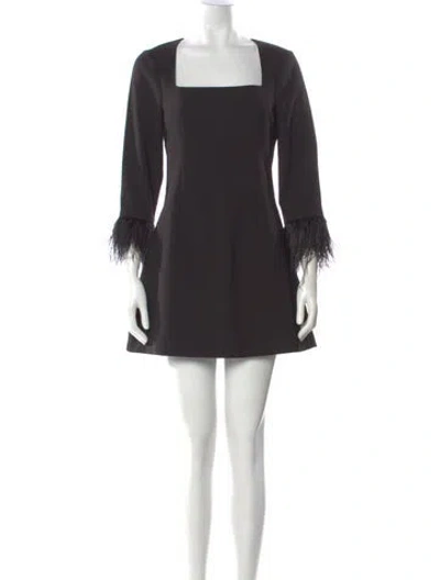 Pre-owned Likely Square Neckline Mini Dress W/ Tags In Black