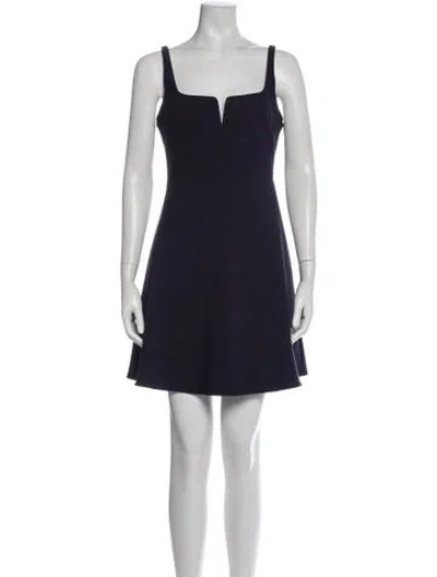 Pre-owned Likely Square Neckline Mini Dress W/ Tags In Blue