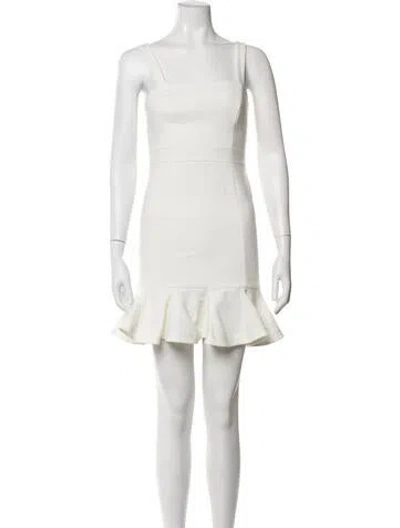 Pre-owned Likely Square Neckline Mini Dress W/ Tags In Neutrals