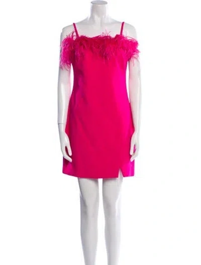 Pre-owned Likely Square Neckline Mini Dress W/ Tags In Pink