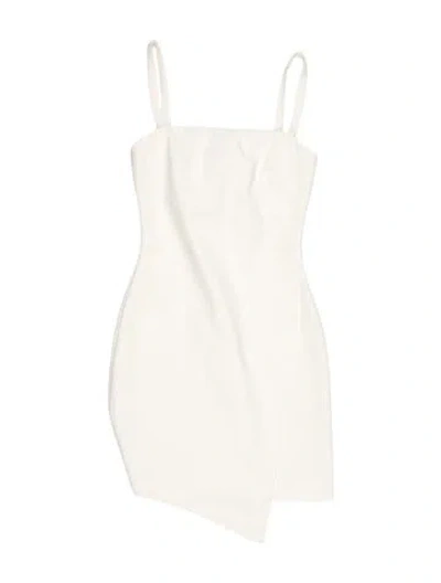Pre-owned Likely Square Neckline Mini Dress In White