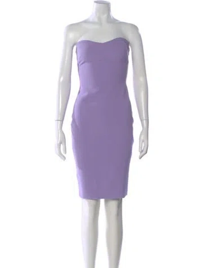 Pre-owned Likely Strapless Knee-length Dress W/ Tags In Purple