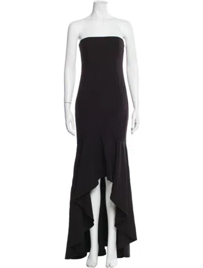 Pre-owned Likely Strapless Long Dress In Black