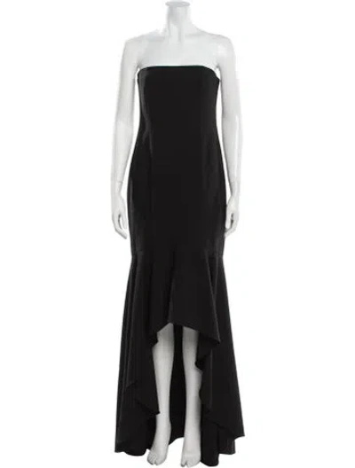 Pre-owned Likely Strapless Long Dress In Black