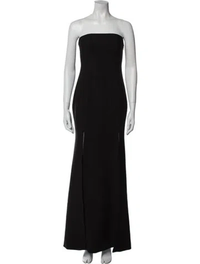 Pre-owned Likely Strapless Long Dress In Black