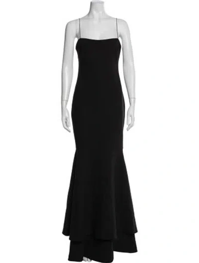 Pre-owned Likely Strapless Long Dress In Black