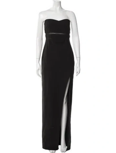 Pre-owned Likely Strapless Long Dress In Black