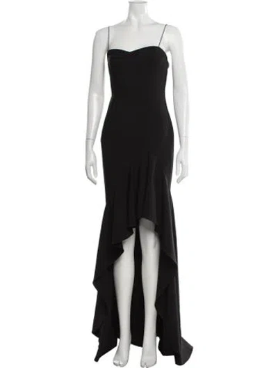 Pre-owned Likely Strapless Long Dress In Black