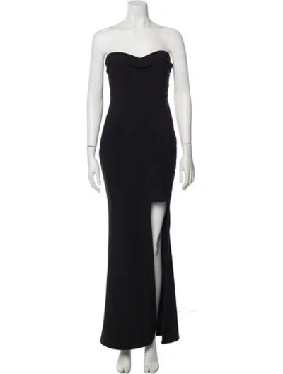 Pre-owned Likely Strapless Long Dress In Blue