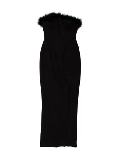 Pre-owned Likely Strapless Long Dress In Brown