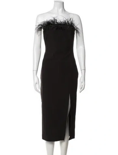 Pre-owned Likely Strapless Midi Length Dress In Black