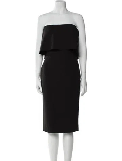 Pre-owned Likely Strapless Mini Dress In Black