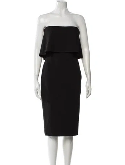 Pre-owned Likely Strapless Mini Dress In Black