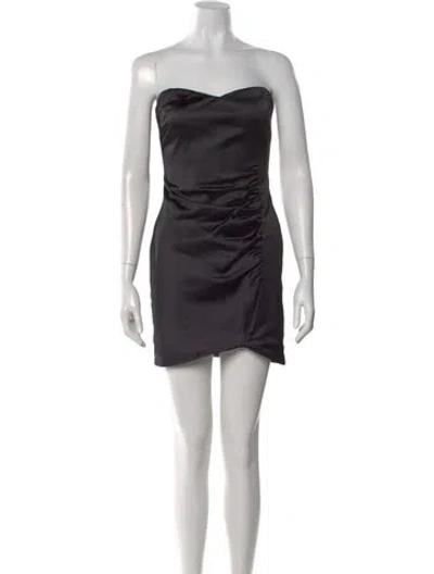 Pre-owned Likely Strapless Mini Dress In Black