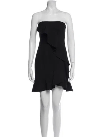 Pre-owned Likely Strapless Mini Dress In Black