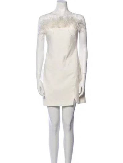 Pre-owned Likely Strapless Mini Dress In Neutral