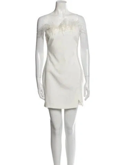 Pre-owned Likely Strapless Mini Dress In Neutral