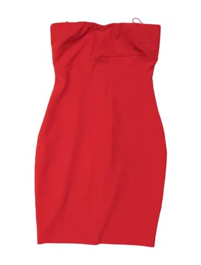 Pre-owned Likely Strapless Mini Dress In Orange
