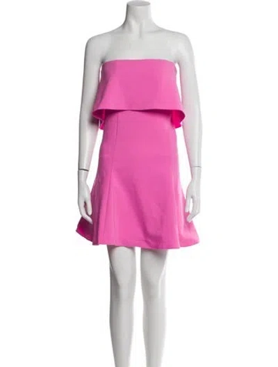 Pre-owned Likely Strapless Mini Dress In Pink
