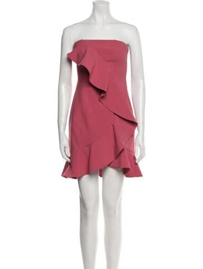 Pre-owned Likely Strapless Mini Dress In Pink