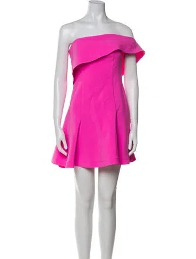 Pre-owned Likely Strapless Mini Dress In Pink