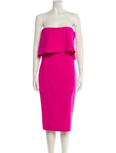 Pre-owned Likely Strapless Mini Dress In Pink