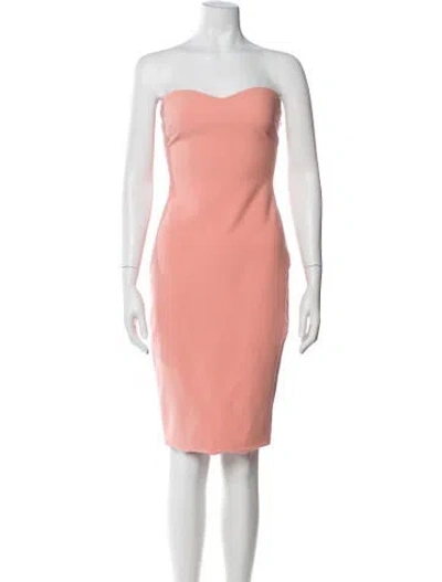 Pre-owned Likely Strapless Mini Dress In Pink
