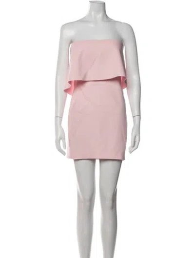 Pre-owned Likely Strapless Mini Dress In Pink