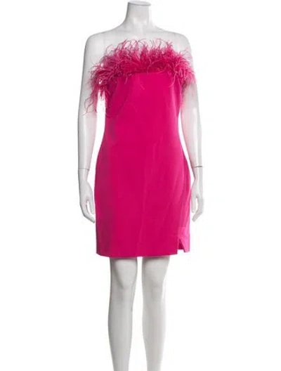 Pre-owned Likely Strapless Mini Dress In Pink
