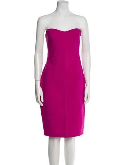 Pre-owned Likely Strapless Mini Dress In Purple
