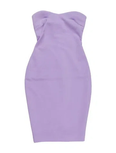 Pre-owned Likely Strapless Mini Dress In Purple