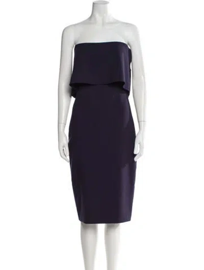 Pre-owned Likely Strapless Mini Dress In Purple
