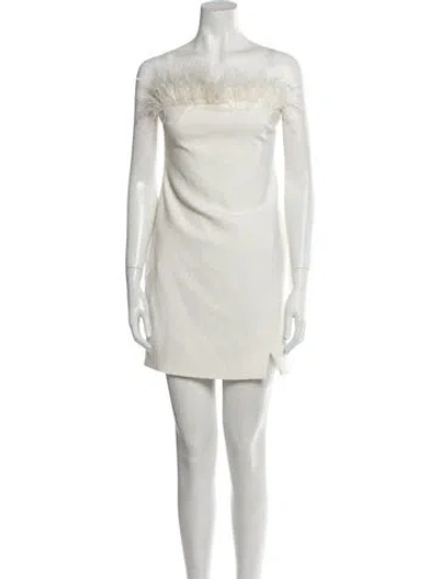Pre-owned Likely Strapless Mini Dress In White
