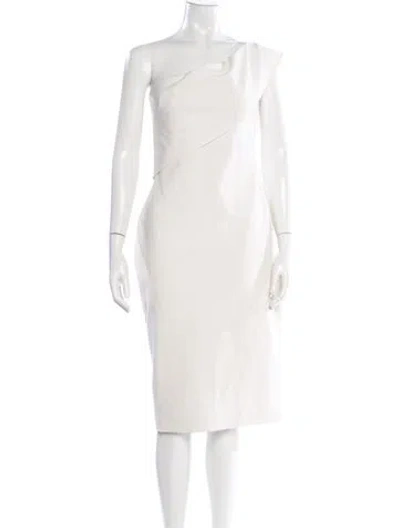 Pre-owned Likely Strapless Mini Dress In White