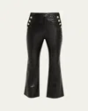 Likely Suzette Vegan Leather Cropped Pants In Black