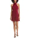 Likely Tallie Lace Rosette Halter Dress In Red