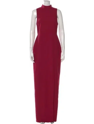 Pre-owned Likely Turtleneck Long Dress In Pink